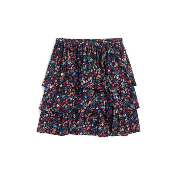 J.Crew Star Print Tiered Skirt - Picture 4 of 7